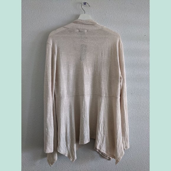 NWT KAREN BROOKS Layered Drape Cardigan Size L - Picture 2 of 15